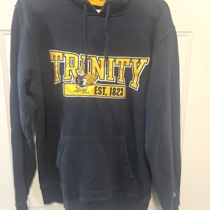 Vtg Trinity Bantam College Sweatshirt with Yellow Trinity Logo